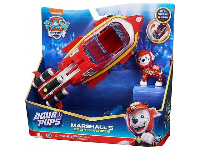 Игрушка Спасательный автомобиль-трансформер Маршал, Spin Master, Paw Patrol, Aqua Pups Купи уже сегодня!