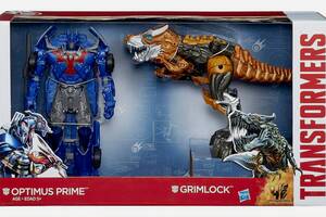 Игрушки трансфомеры 2в1 Hasbro Гримлок и Оптимус Прайм, 22 см - Grimlock & Optimus Prime Купи уже сегодня!