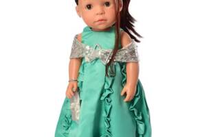 Интерактивная кукла Limo Toy 38 см обучает странам и цифрам в бирюзовом платье M 5414-15-2