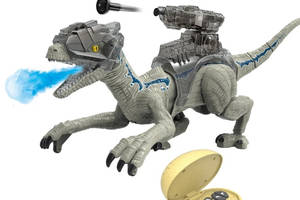 Интерактивный робот Динозавр на Пульте Управления с Подсветкой + Звуковые Эффекты Велоцираптор Combuy 52 см (772)