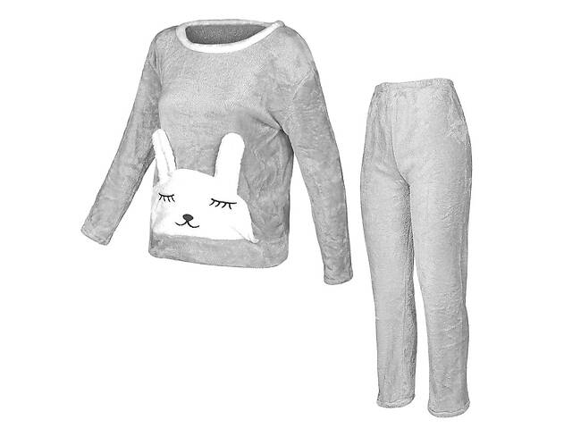 Женская пижама Lesko Bunny XL Серый (10446-54914)