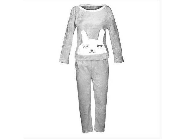 Женская тёплая пижама Lesko Bunny Gray L