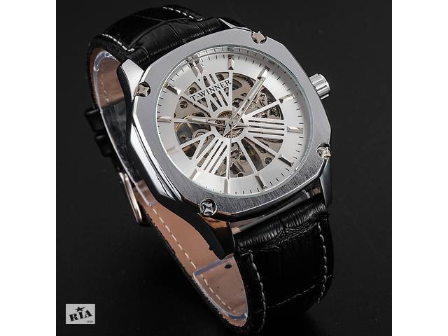 Механічні наручні годинники Winner lux silver