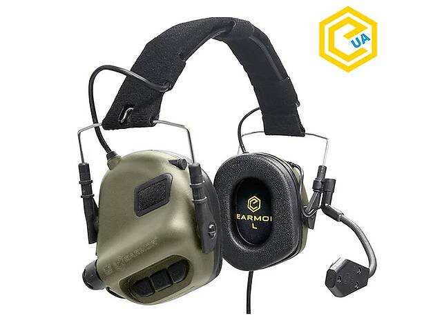 Активные шумоподавляющие наушники EARMOR M32H Olive Green Оливковый