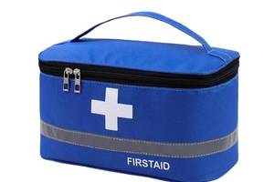 Аптечка, сумка-органайзер для медикаментов First Care Синяя (IBH046Z)