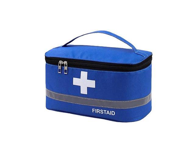 Аптечка, сумка-органайзер для медикаментов First Care Синяя (IBH046Z)