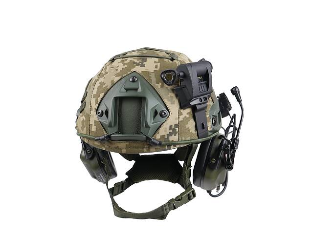 Баллистический шлем с кавером и крепежами VIN FAST NATO Premium 3А L Пиксель