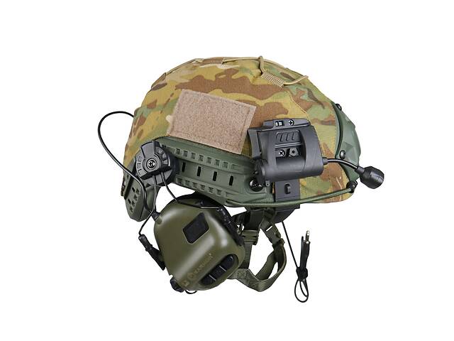Баллистический шлем с кавером и крепежами VIN FAST NATO Premium L 3А Мультикам