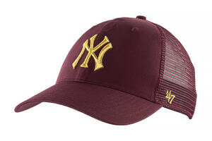 Бейсболка 47 Brand MLB New York Yankees Branson Metallic Бордовый One Size (B-BRMTL17CTP-KM)