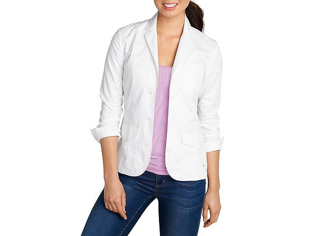 Блейзер Eddie Bauer Womens Legend Wash Stretch Blazer WHITE 36 Белый (3930WT-S)