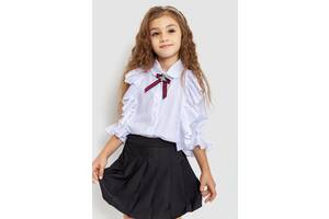 Блуза для девочек нарядная Белый 172R210 Ager (103018_792732) 140