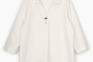 Блуза с узором женская Esay 9358-1EB 46 Молочный (2000989664338)