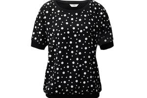 Блуза TCM Tchibo T1682719883 40-42 Черный с белым