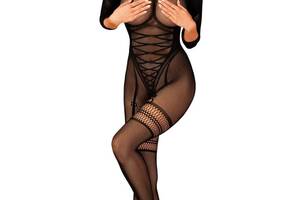 Бодистокинг Obsessive Bodystocking G329 S/M/L черный (SO7693)