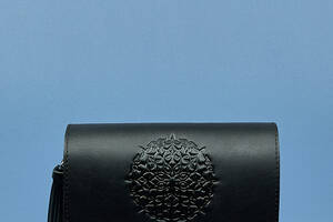 Бохо-сумка BlankNote Лилу Серый с черным (BN-BAG-3-felt-g)