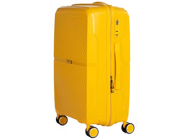 Большой пластиковый чемодан 85L Horoso Желтый (S10843S yellow)