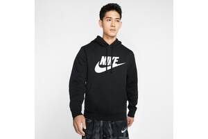 Бомбер чоловічий Nike Nsw Club Hoodie S Чорний (BV2973-010)