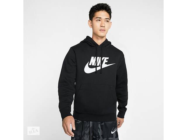 Бомбер чоловічий Nike Nsw Club Hoodie XL Чорний (BV2973-010)