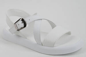 Босоножки женские кожаные 339640 р.36 (23,5) Fashion Белый