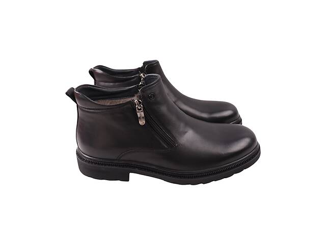 Ботинки мужские Brooman черные натуральная кожа 991-24ZH 42