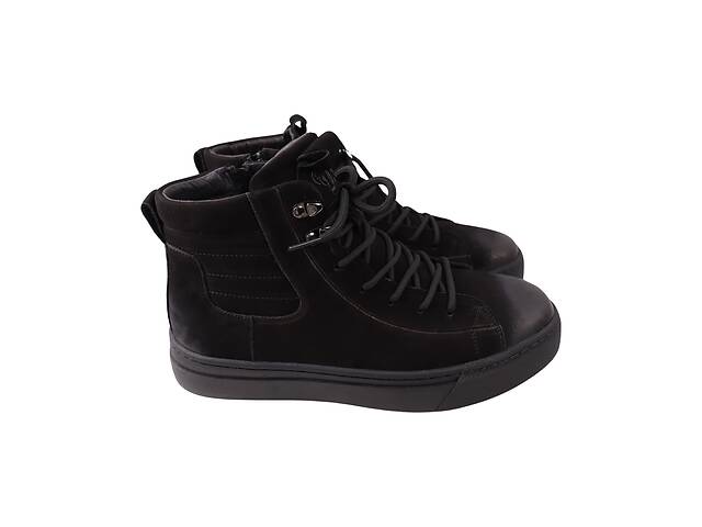 Ботинки мужские Brooman черные натуральный нубук 989-24ZHS 40
