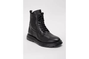 Ботинки мужские кожаные 342460 р.40 (26,5) Fashion Черный