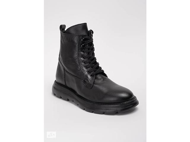 Ботинки мужские кожаные 342460 р.40 (26,5) Fashion Черный