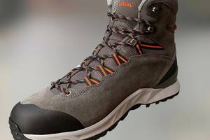 Ботинки мужские трекинговые Lowa Explorer Gtx Mid 43,5 р, Grey/ flame (серый/оранжевый), туристические ботинки