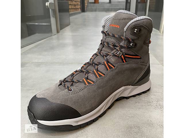 Трекинговые ботинки Lowa Explorer Gtx Mid 44 р, Grey/ flame (серый/оранжевый), легкие Трекинговые кроссовки