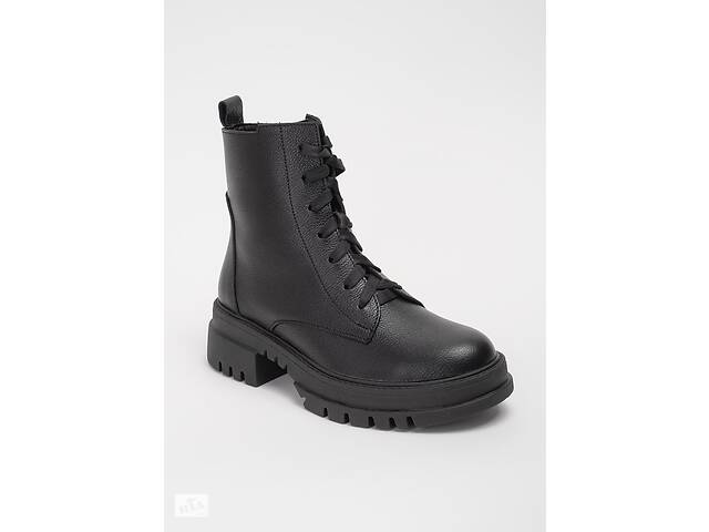 Ботинки женские кожаные 342281 р.41 (25,5) Fashion Черный
