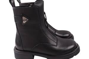 Ботинки женские Oeego черные натуральная кожа 190-23DHC 39