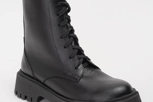 Ботинки женские зимние кожаные 342169 р.39 (24,5) Fashion Черный