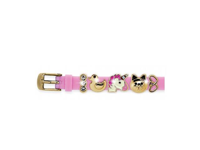 Браслет силиконовый Biojoux BJB006 Charms Bracelet MIX 6 Pink (4670)