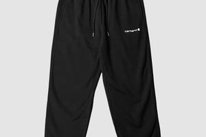 Брюки Carhartt WIP Fleece Sweatpants With Small Logo Black M