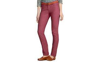 Брюки Eddie Bauer Womens Slim Leg Cord Pants DK BERRY 38 Темно-красный (0864DBY)