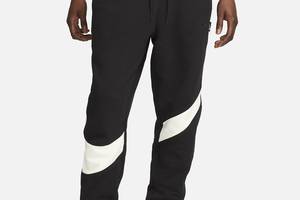 Брюки мужские Nike Swoosh Fleece Trousers (DX0564-013) L Черно-белый