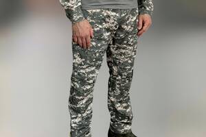 Брюки тактические Combat с пазами под наколенники, поликоттон, пиксель НАТО, размер M, штаны для военных Купи