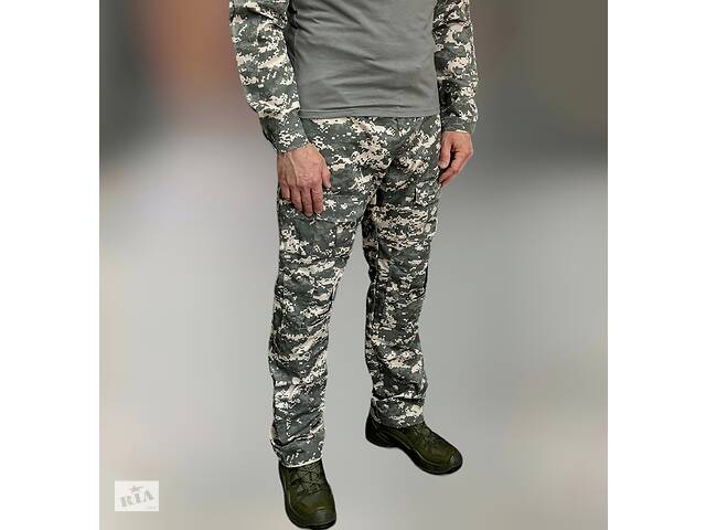 Брюки тактические Combat с пазами под наколенники, поликоттон, пиксель НАТО, размер M, штаны для военных Купи