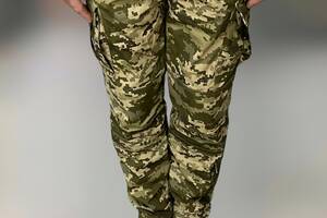 Брюки тактические, коттон (хлопок), украинский пиксель, Wolftrap, размер M, тактические штаны для военных Купи