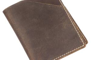Бумажник матовый Vintage 20121 Темно-коричневый