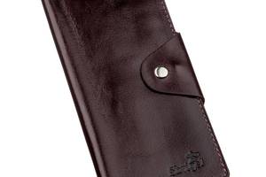 Бумажник мужской вертикальный SHVIGEL 16175 Коричневый