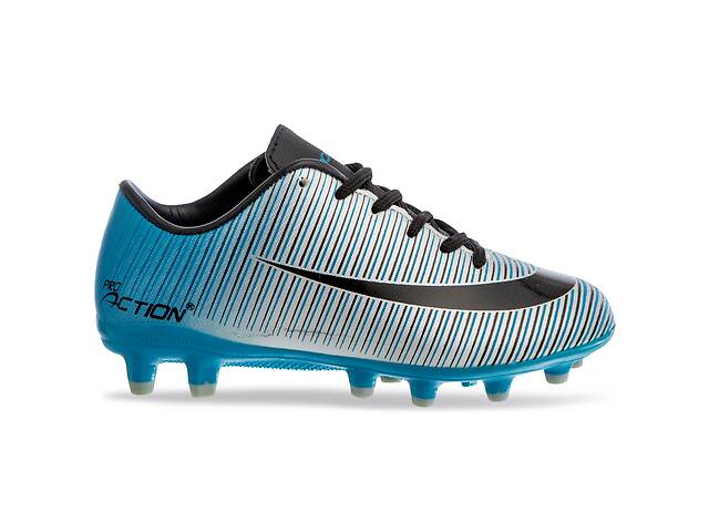 Бутсы футбольная обувь детская Pro Action VL17562 размер 29 Голубой-серый