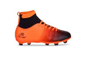 Бутсы футбольные Pro Action PRO-1000-Y14 31 Черный-оранжевый