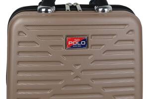 Бьюти-кейс GD Polo из ABS пластика 12L Бежевый (S1645434-1 beige)