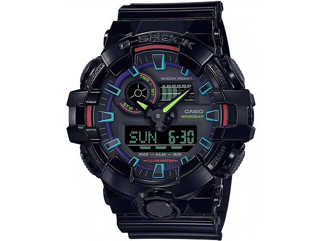 Годинник Casio G-SHOCK GA-700RGB-1AER Black