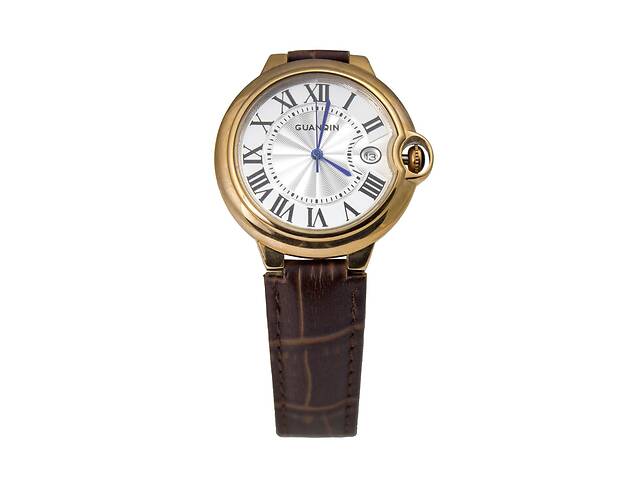 Часы Guanqin Gold-White-Brown G6807G CL (G6807GGWBr)