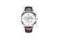 Часы GUANQIN GQ12006-A CL Silver-White-Brown (GQ12006-ASWBr)