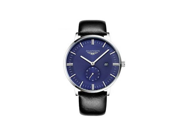 Часы GUANQIN GQ13001 CL Silver-Blue (GQ13001SBlBl)