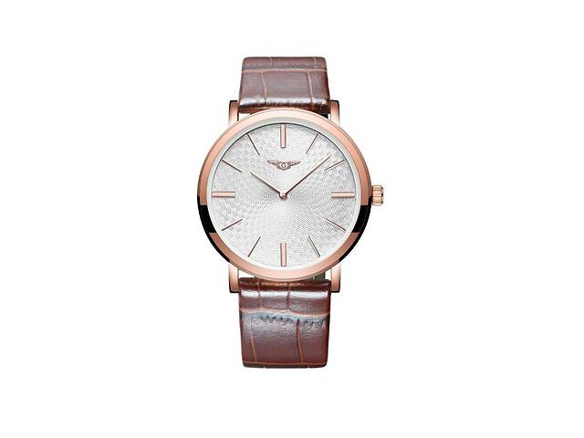 Часы Guanqin GS19026 CL Gold-Silver-Brown (GS19026GSBr)