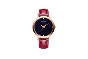 Часы Guanqin GS19051 CL Gold-Blue-Bordo (GS19051GBlBor)